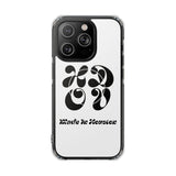 HDOV Atelier Logo Magnetic Clear Impact Cases In White