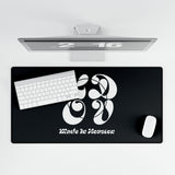 HDOV Made In Houston Desk Mat In Black