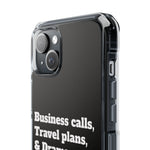 Business Calls & Travel PlansMagnetic Clear Impact Cases In Black