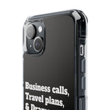 Business Calls & Travel PlansMagnetic Clear Impact Cases In Black