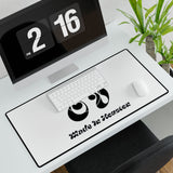 HDOV Made In Houston Desk Mat In White