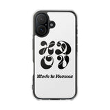 HDOV Atelier Logo Magnetic Clear Impact Cases In White