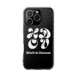 HDOV Atelier Logo Magnetic Clear Impact Cases In Black