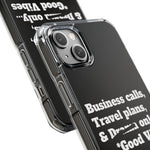Business Calls & Travel PlansMagnetic Clear Impact Cases In Black