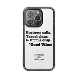Business Calls & Travel Plans Magnetic Clear Impact Cases In White