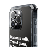 Business Calls & Travel PlansMagnetic Clear Impact Cases In Black