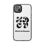 HDOV Atelier Logo Magnetic Clear Impact Cases In White