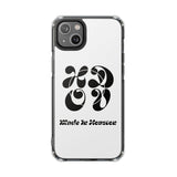 HDOV Atelier Logo Magnetic Clear Impact Cases In White