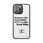 Business Calls & Travel Plans Magnetic Clear Impact Cases In White