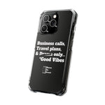 Business Calls & Travel PlansMagnetic Clear Impact Cases In Black