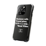Business Calls & Travel PlansMagnetic Clear Impact Cases In Black