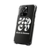 HDOV Atelier Logo Magnetic Clear Impact Cases In Black