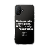 Business Calls & Travel PlansMagnetic Clear Impact Cases In Black
