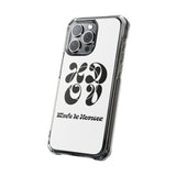 HDOV Atelier Logo Magnetic Clear Impact Cases In White