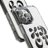 HDOV Atelier Logo Magnetic Clear Impact Cases In White