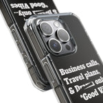 Business Calls & Travel PlansMagnetic Clear Impact Cases In Black