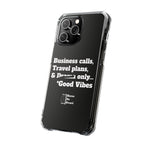 Business Calls & Travel PlansMagnetic Clear Impact Cases In Black
