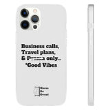 Business Calls, Travel Plans, & Drama Only Phone Case Clear