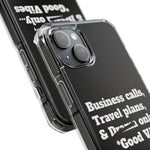 Business Calls & Travel PlansMagnetic Clear Impact Cases In Black