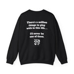 A Million Things To Play With Unisex Heavy Blend Crewneck In Black
