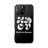 HDOV Atelier Logo Magnetic Clear Impact Cases In Black