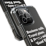 Business Calls & Travel PlansMagnetic Clear Impact Cases In Black