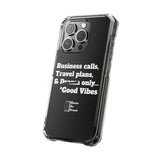Business Calls & Travel PlansMagnetic Clear Impact Cases In Black