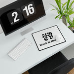 HDOV Made In Houston Desk Mat In White