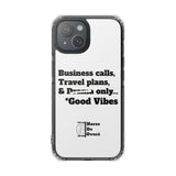 Business Calls & Travel Plans Magnetic Clear Impact Cases In White