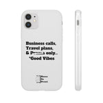 Business Calls, Travel Plans, & Drama Only Phone Case Clear