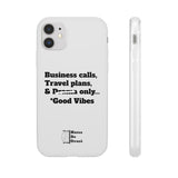 Business Calls, Travel Plans, & Drama Only Phone Case Clear