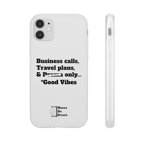 Business Calls, Travel Plans, & Drama Only Phone Case Clear