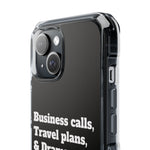 Business Calls & Travel PlansMagnetic Clear Impact Cases In Black