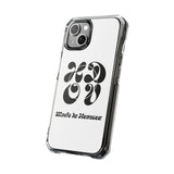 HDOV Atelier Logo Magnetic Clear Impact Cases In White