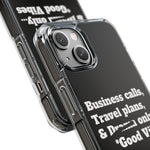 Business Calls & Travel PlansMagnetic Clear Impact Cases In Black