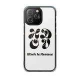 HDOV Atelier Logo Magnetic Clear Impact Cases In White