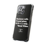 Business Calls & Travel PlansMagnetic Clear Impact Cases In Black