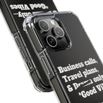 Business Calls & Travel PlansMagnetic Clear Impact Cases In Black