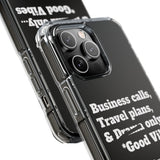 Business Calls & Travel PlansMagnetic Clear Impact Cases In Black