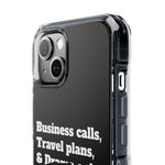 Business Calls & Travel PlansMagnetic Clear Impact Cases In Black