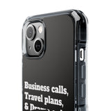 Business Calls & Travel PlansMagnetic Clear Impact Cases In Black