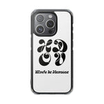 HDOV Atelier Logo Magnetic Clear Impact Cases In White