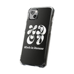 HDOV Atelier Logo Magnetic Clear Impact Cases In Black