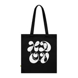 Enjoying My F****** Life Organic Cotton Tote Bag In Black