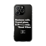 Business Calls & Travel PlansMagnetic Clear Impact Cases In Black