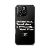 Business Calls & Travel PlansMagnetic Clear Impact Cases In Black