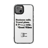 Business Calls & Travel Plans Magnetic Clear Impact Cases In White