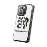 HDOV Atelier Logo Magnetic Clear Impact Cases In White